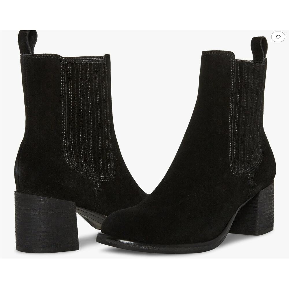 Blondo Sonali Waterproof Suede Ankle Mid Boots | Womens 7, Black NEW